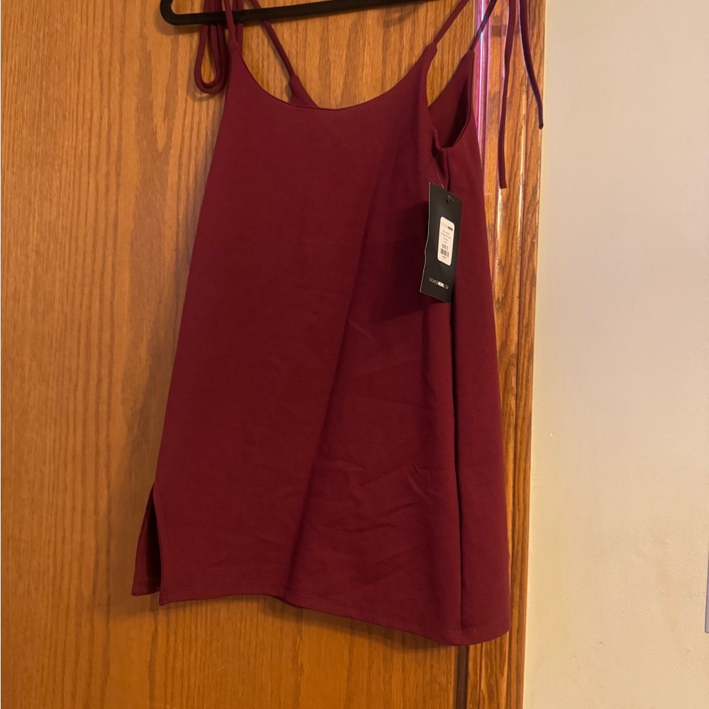 Burgundy Sleeveless dress/Top